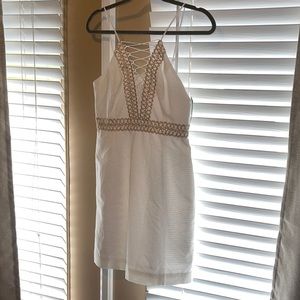 Lilly Pulitzer White & Gold Dress